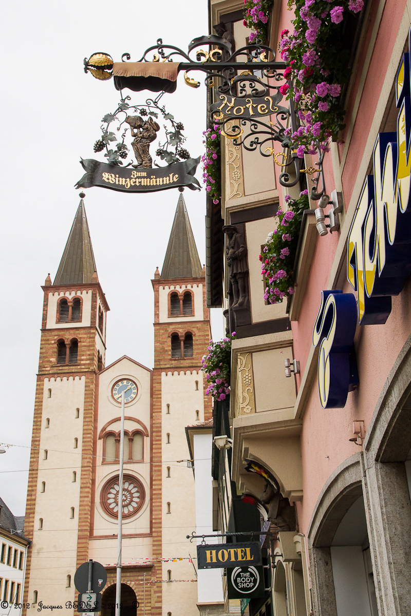 Würzburg  : les tours de Grafeneckart
