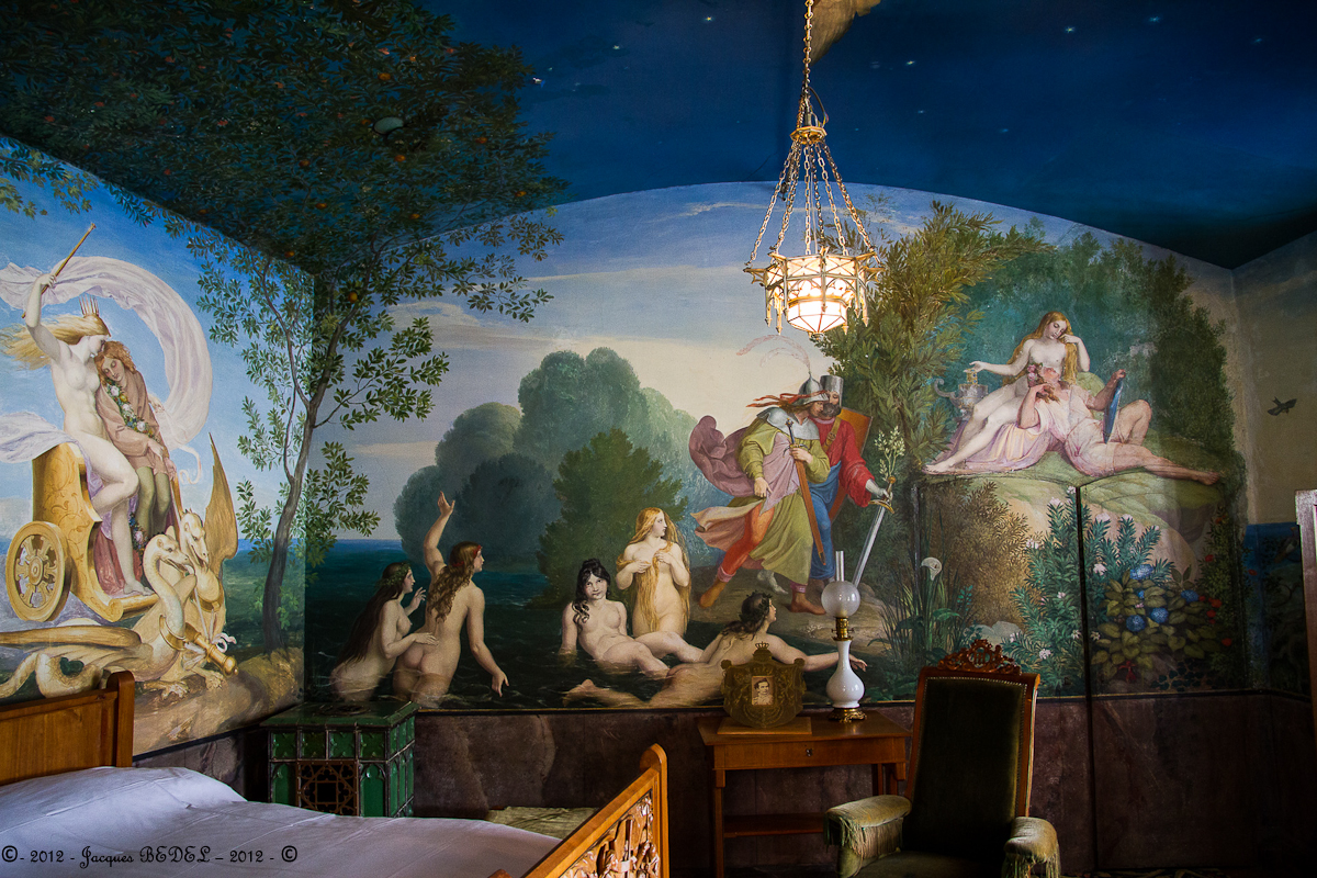 Le château d'Hohenschwangau : la chambre à coucer de Maximilien II