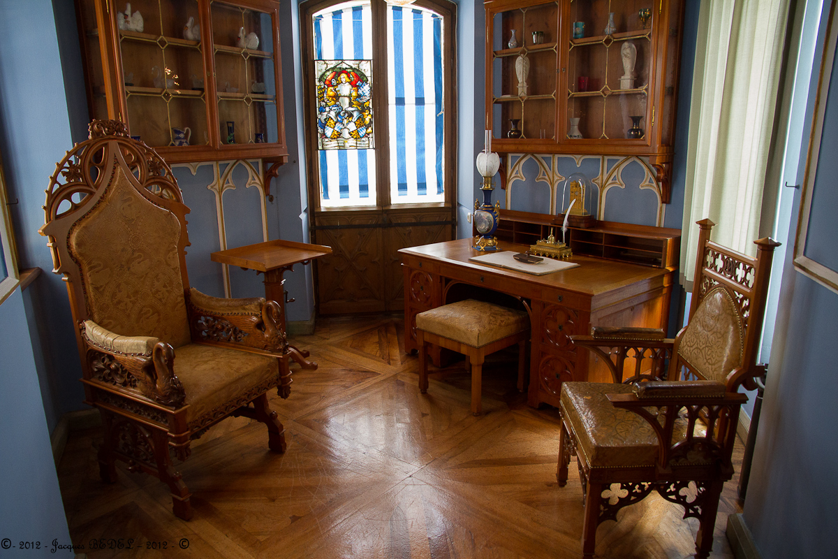 Le château d'Hohenschwangau  : le bureau de Maximilien II