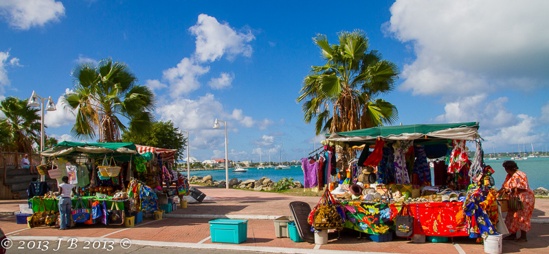 Saint Martin, Marché de Marigot