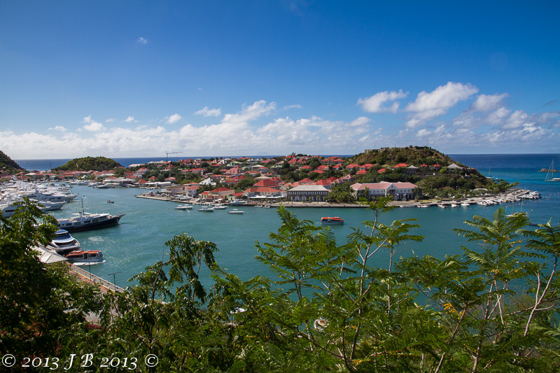 st BARTH  : la baie de GUSTAVIA