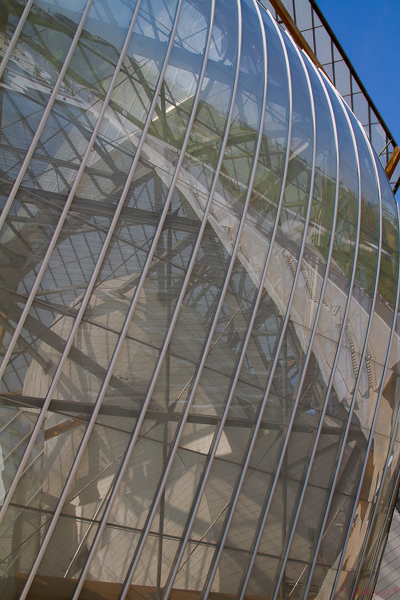 Espace LOUIS VUITTON à Neuilly sur Seine à l'intérieur du Jardin d'Acclimatation